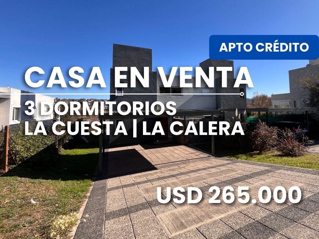 CASA EN VENTA APTO CR�DITO 3 DORMITORIOS - LA CUESTA | LA CALERA
